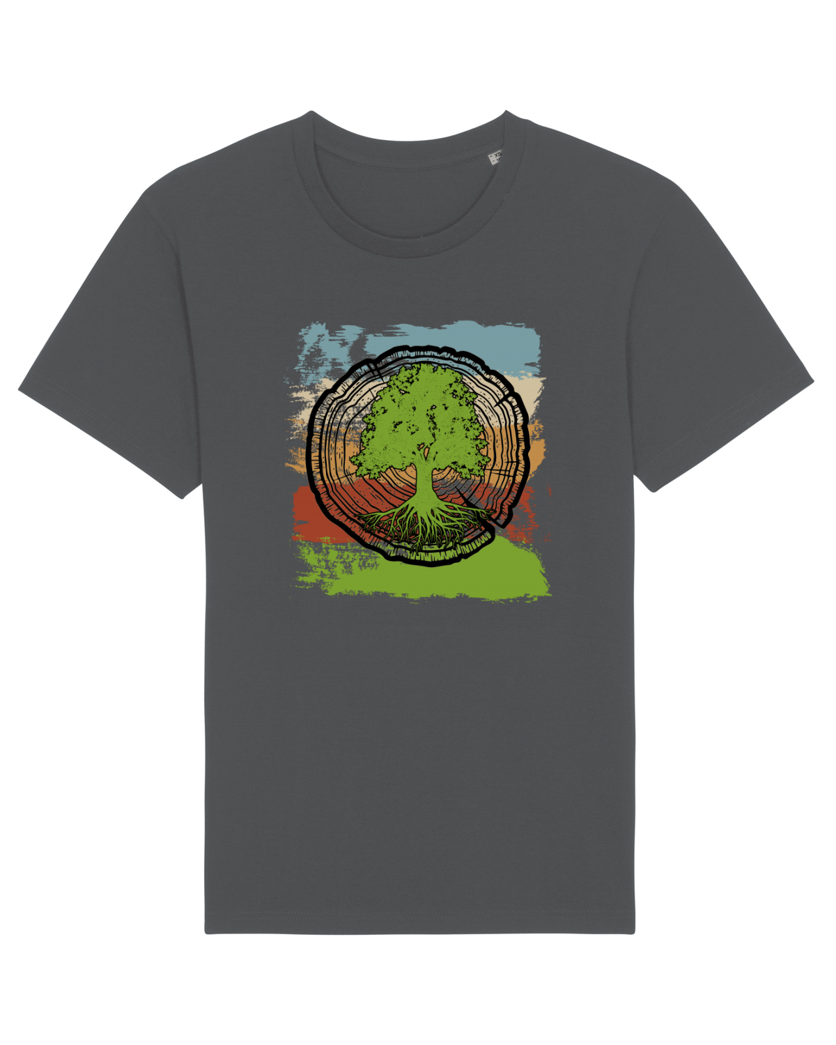 Tricou mânecă scurtă Unisex Rocker Anthracite