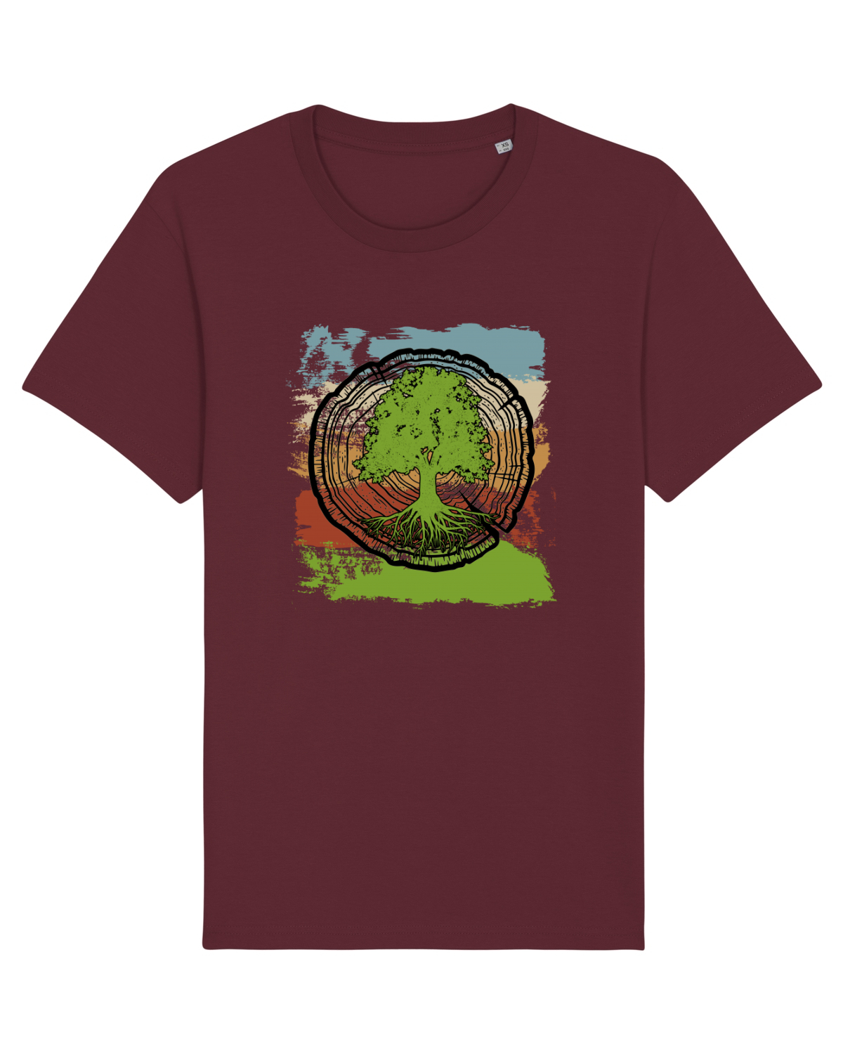 Tricou mânecă scurtă Unisex Rocker Burgundy