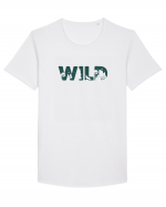 WILD Tricou mânecă scurtă guler larg Bărbat Skater