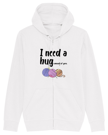 I Need a Hug(e amount of yarn.) White