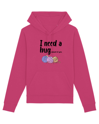 I Need a Hug(e amount of yarn.) Raspberry