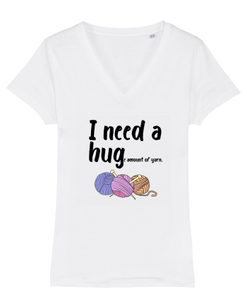 I Need a Hug(e amount of yarn.) White
