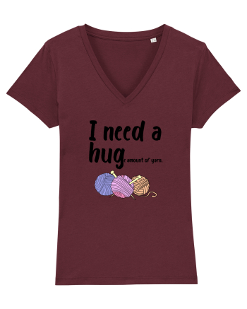 I Need a Hug(e amount of yarn.) Burgundy