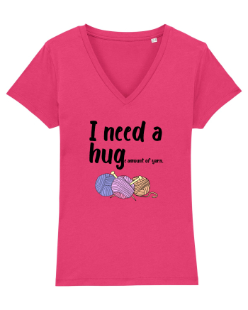 I Need a Hug(e amount of yarn.) Raspberry