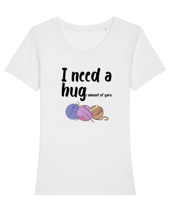 I Need a Hug(e amount of yarn.) White