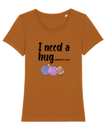 I Need a Hug(e amount of yarn.) Roasted Orange