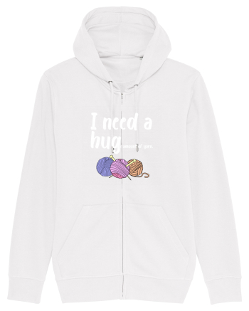 I Need a Hug(e amount of yarn.) alb White
