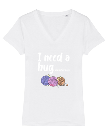 I Need a Hug(e amount of yarn.) alb White