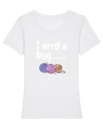 I Need a Hug(e amount of yarn.) alb White
