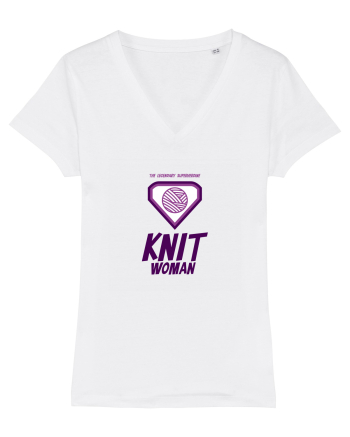 The Legendary Superheroine Knit Woman White