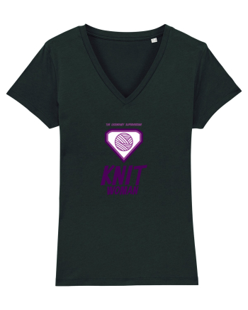 The Legendary Superheroine Knit Woman Black