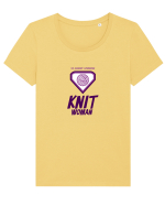 The Legendary Superheroine Knit Woman Tricou mânecă scurtă guler larg fitted Damă Expresser