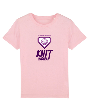 The Legendary Superheroine Knit Woman Cotton Pink
