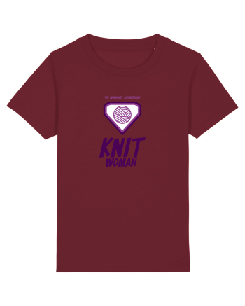 The Legendary Superheroine Knit Woman Burgundy