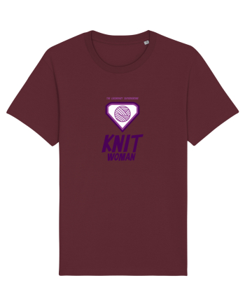 The Legendary Superheroine Knit Woman Burgundy