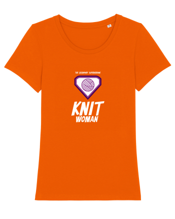 The Legendary Superheroine Knit Woman (alb) Bright Orange