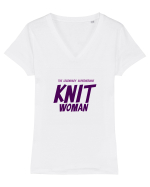 The Legendary Superheroine Knit Woman (versiunea 2) Tricou mânecă scurtă guler V Damă Evoker