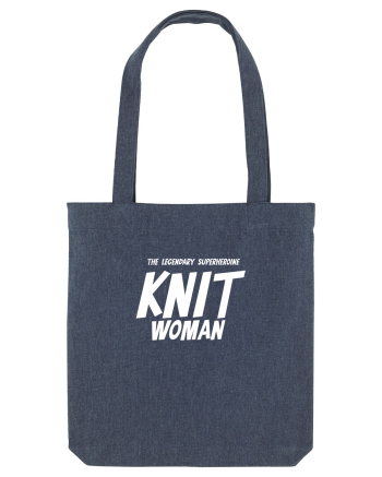 The Legendary Superheroine Knit Woman (versiunea 2) alb Midnight Blue