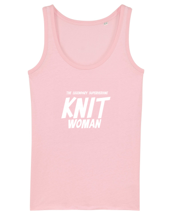 The Legendary Superheroine Knit Woman (versiunea 2) alb Cotton Pink