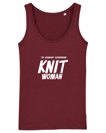 The Legendary Superheroine Knit Woman (versiunea 2) alb Burgundy