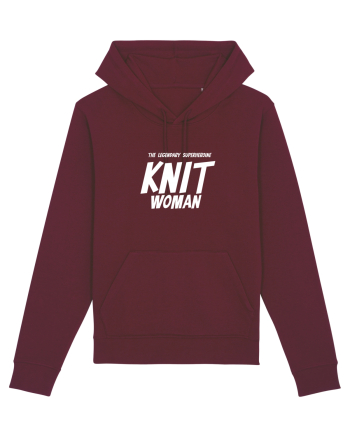 The Legendary Superheroine Knit Woman (versiunea 2) alb Burgundy