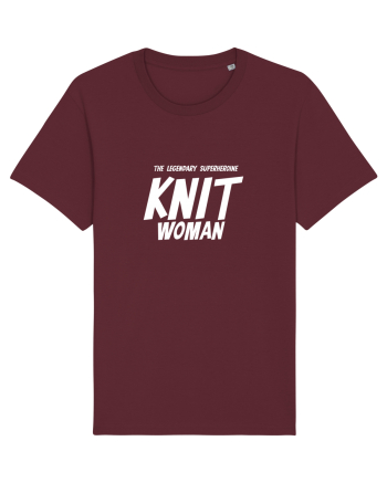 The Legendary Superheroine Knit Woman (versiunea 2) alb Burgundy