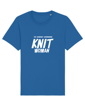 The Legendary Superheroine Knit Woman (versiunea 2) alb Royal Blue