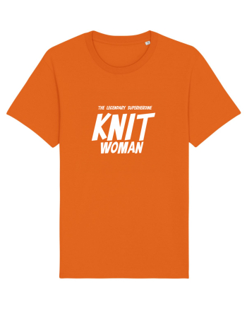 The Legendary Superheroine Knit Woman (versiunea 2) alb Bright Orange