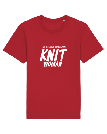 The Legendary Superheroine Knit Woman (versiunea 2) alb Red