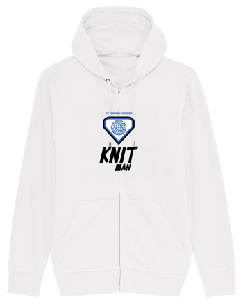 The Legendary Superhero Knit Man White