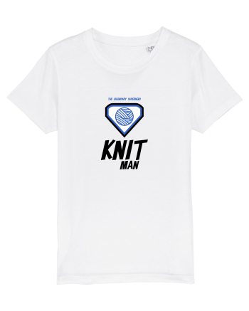 The Legendary Superhero Knit Man White