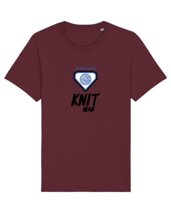The Legendary Superhero Knit Man Burgundy