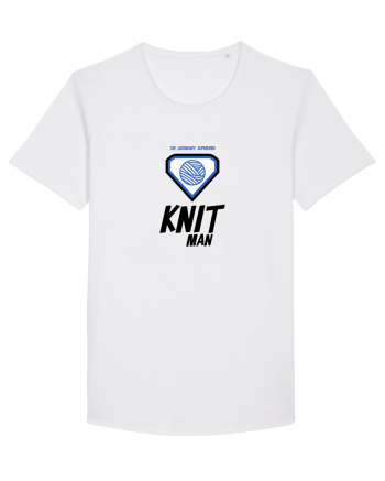 The Legendary Superhero Knit Man White