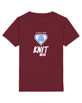 The Legendary Superhero Knit Man (alb) Burgundy