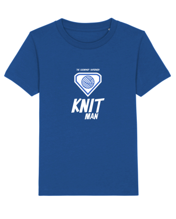 The Legendary Superhero Knit Man (alb) Majorelle Blue