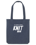 The Legendary Superhero Knit Man (versiunea 2) alb Sacoșă textilă