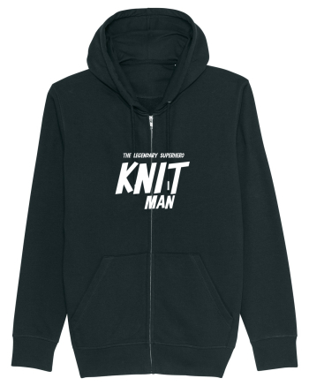 The Legendary Superhero Knit Man (versiunea 2) alb Black