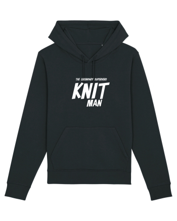 The Legendary Superhero Knit Man (versiunea 2) alb Black