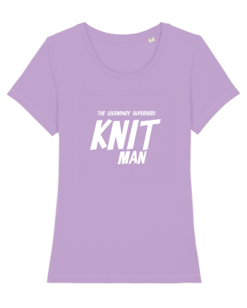 The Legendary Superhero Knit Man (versiunea 2) alb Lavender Dawn
