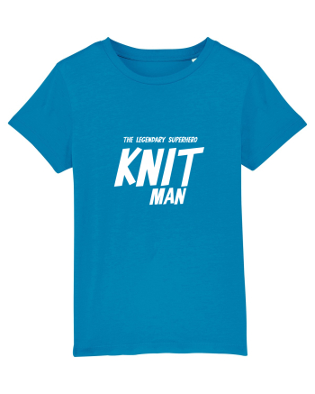 The Legendary Superhero Knit Man (versiunea 2) alb Azur