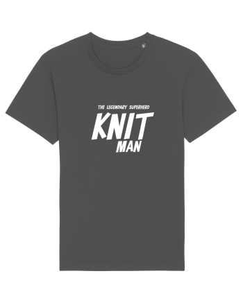 The Legendary Superhero Knit Man (versiunea 2) alb Anthracite