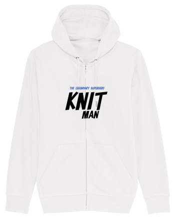 The Legendary Superhero Knit Man (versiunea 2) White