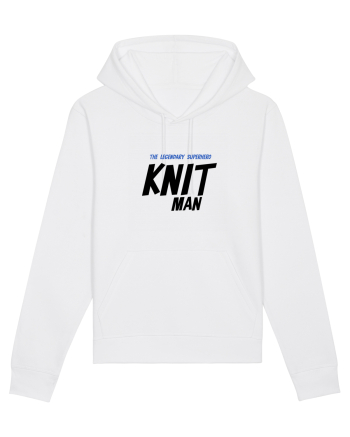 The Legendary Superhero Knit Man (versiunea 2) White
