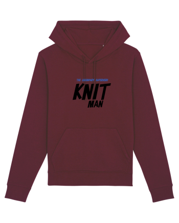 The Legendary Superhero Knit Man (versiunea 2) Burgundy