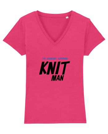 The Legendary Superhero Knit Man (versiunea 2) Raspberry