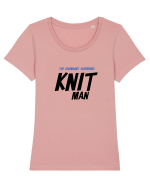 The Legendary Superhero Knit Man (versiunea 2) Tricou mânecă scurtă guler larg fitted Damă Expresser