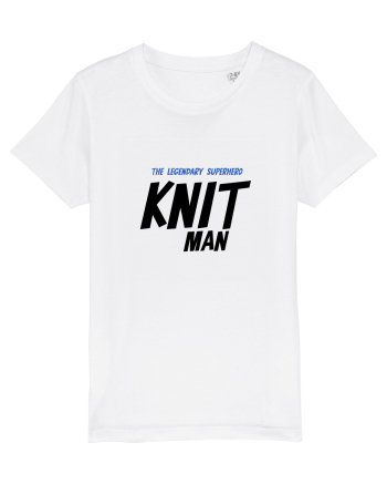 The Legendary Superhero Knit Man (versiunea 2) White