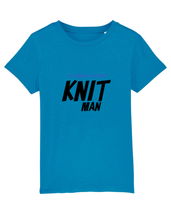 The Legendary Superhero Knit Man (versiunea 2) Azur