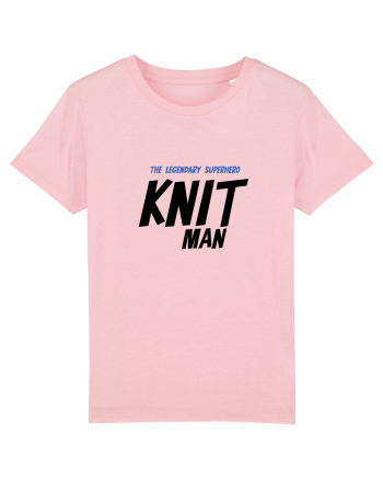 The Legendary Superhero Knit Man (versiunea 2) Cotton Pink