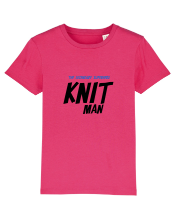 The Legendary Superhero Knit Man (versiunea 2) Raspberry